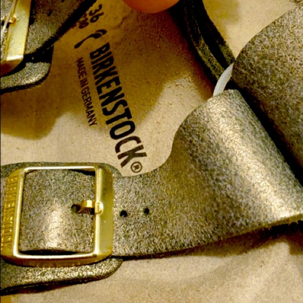 Brand new Birkenstocks!The most comfortable shoe you can wear all day! Size 36.